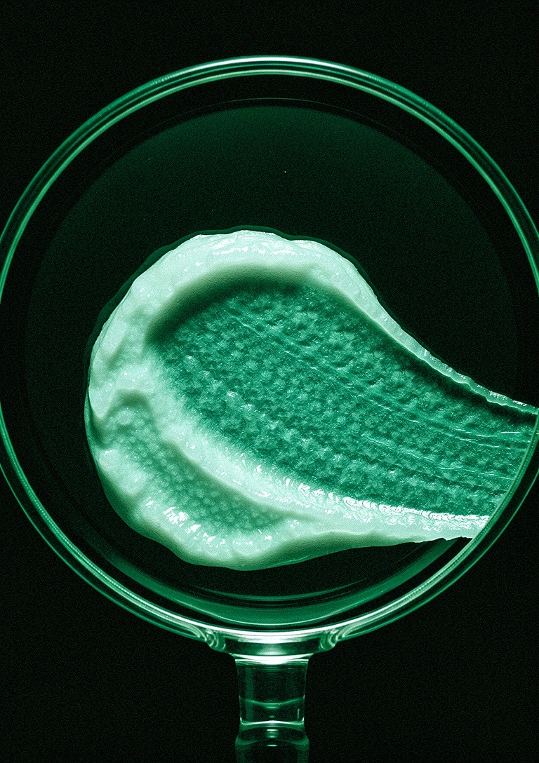 Hydration-focused cream texture detail