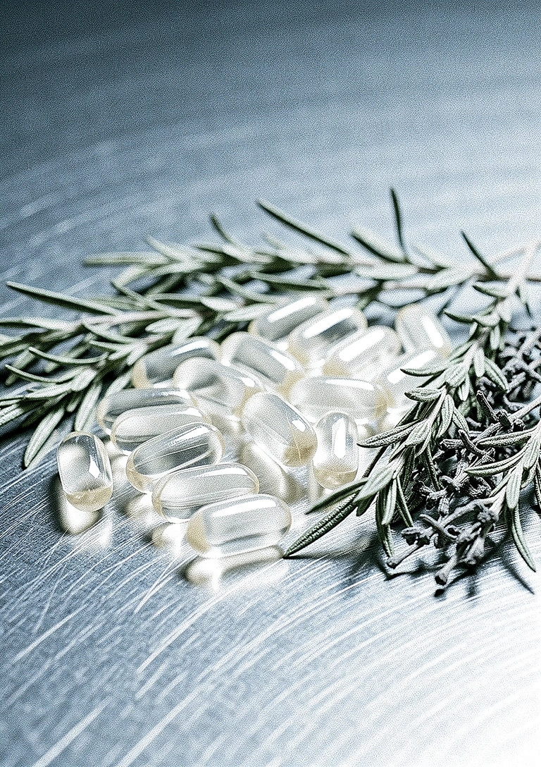 Clinical macro detail of botanical extracts on steel